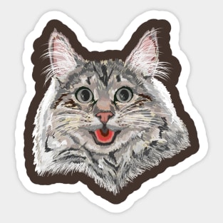 The Cat Smile Sticker